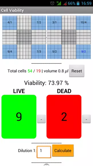 Cells Calculator Captura de pantalla 3