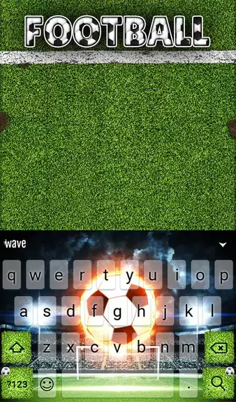 Football Keyboard & Wallpaper Ảnh chụp màn hình 1