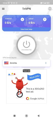 Tri VPN - Fast & Secret Captura de pantalla 1