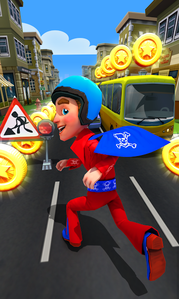 Subway Run 2 Superhero Runner Mod Captura de tela 0