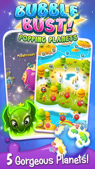 Bubble Bust! - Popping Planets Ảnh chụp màn hình 2