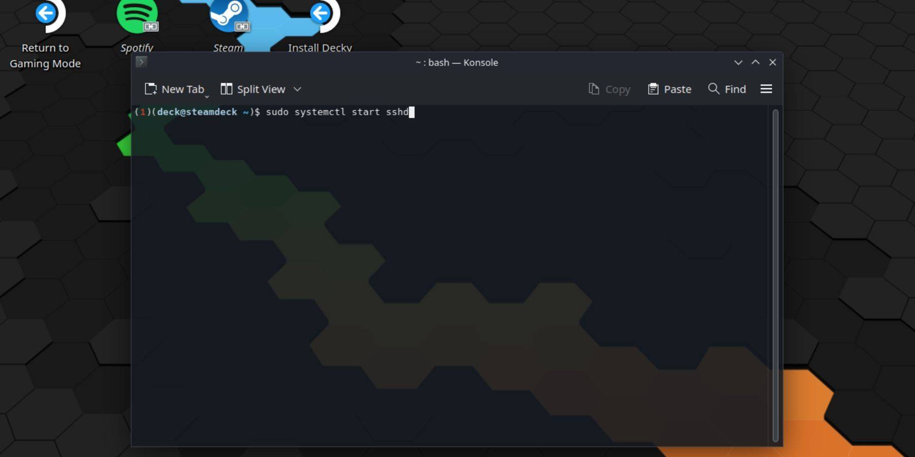 Steam Deck Enabling SSH