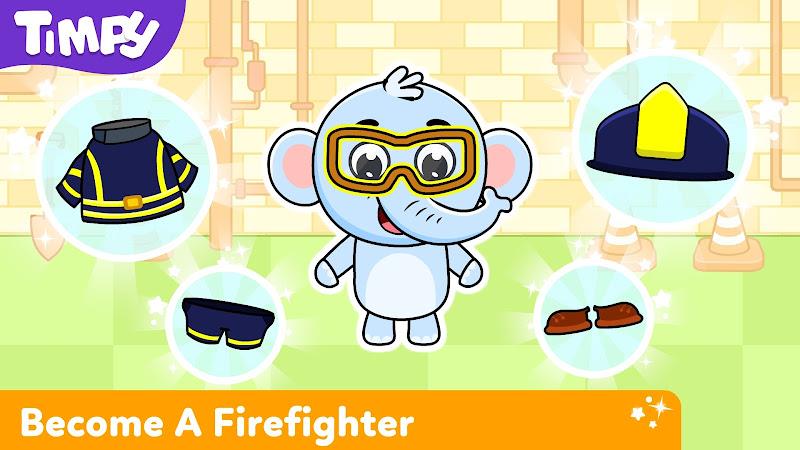 Timpy Kids Firefighter Games Schermafbeelding 2