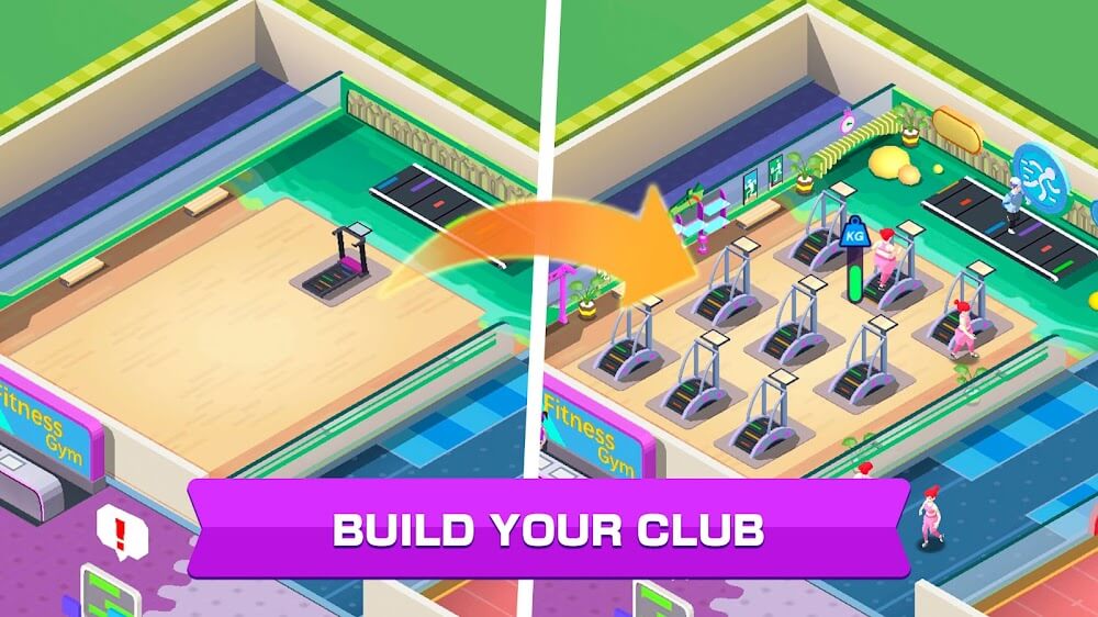 Fitness Club Tycoon Mod Скриншот 1