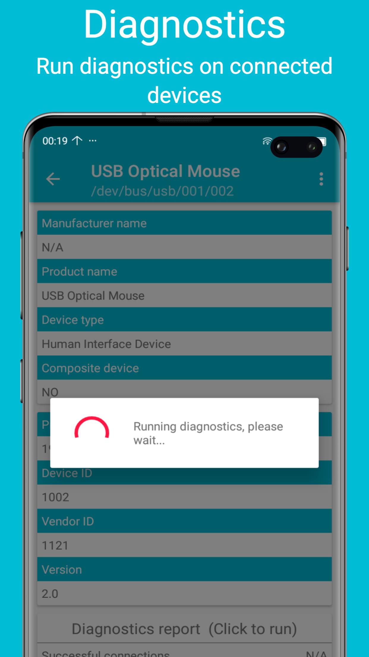 USB diagnostics Captura de tela 2