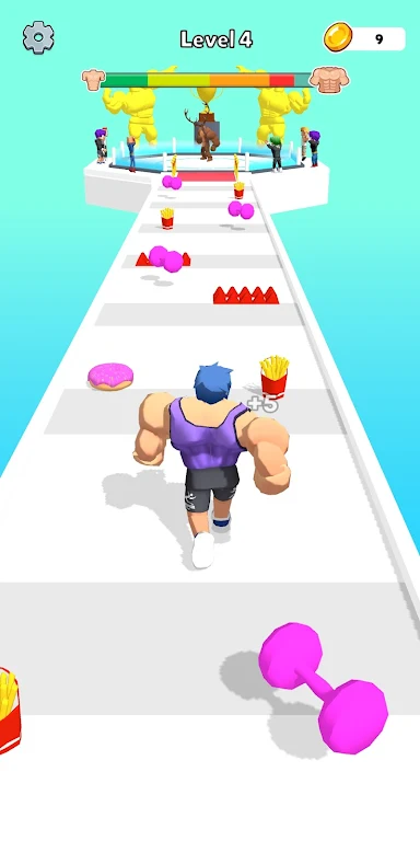 Muscular Man Race Run Zrzut ekranu 3