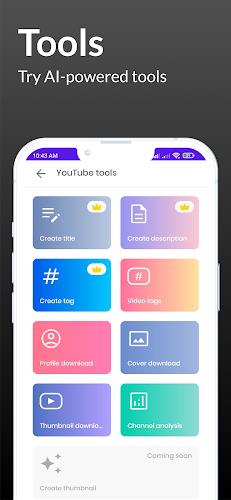 ytSocial - subs, views & tools Screenshot 3