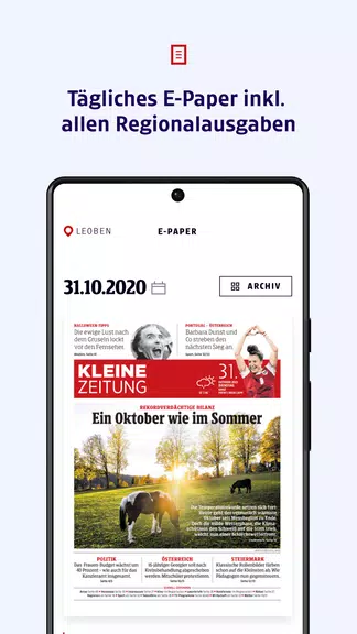 Kleine Zeitung Schermafbeelding 2