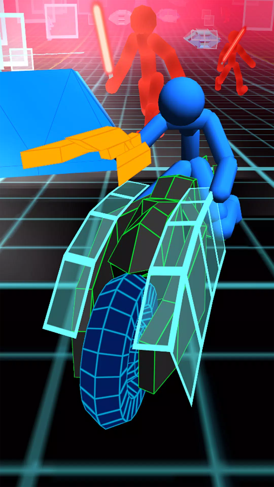 Stickman Neon Motorcycle Race Schermafbeelding 1