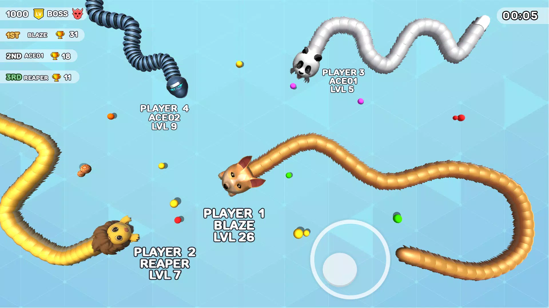 Worms Clash - Snake Games Tangkapan skrin 3