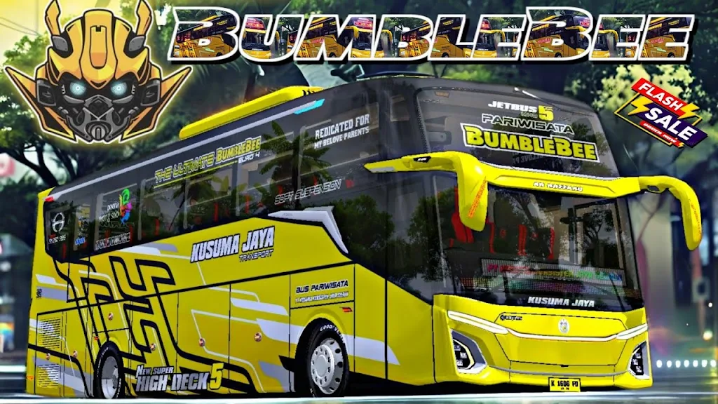 Bus Pecel Balap Bumblebee स्क्रीनशॉट 1