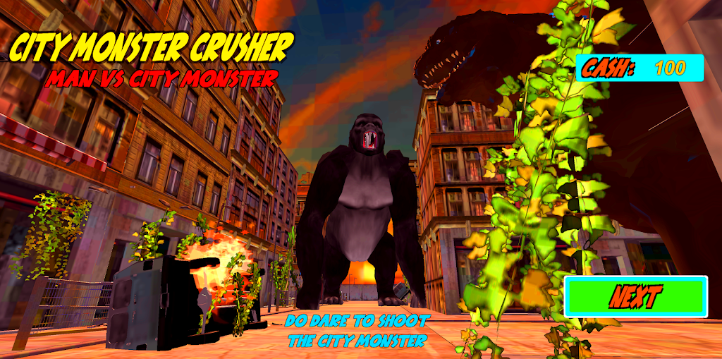 Gorilla Kong Kaiju City Beasts Capture d'écran 0