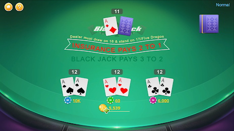 Blackjack - Casino World Schermafbeelding 2