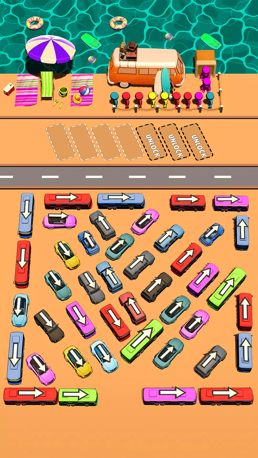Bus Swipe: Car Parking Jam Captura de pantalla 0