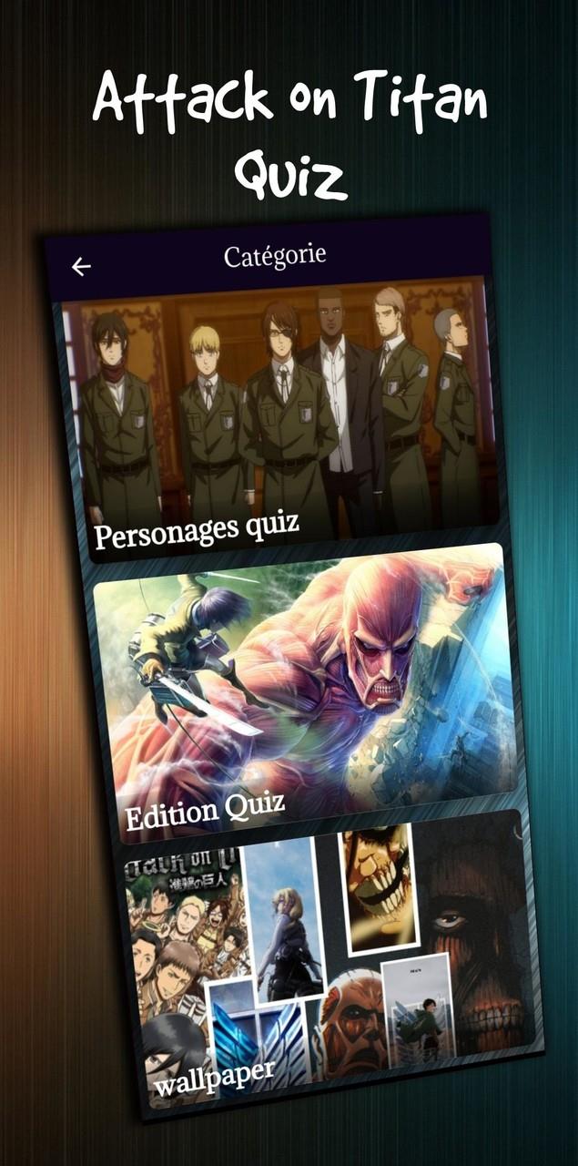 Schermata attack on titan character quiz 1