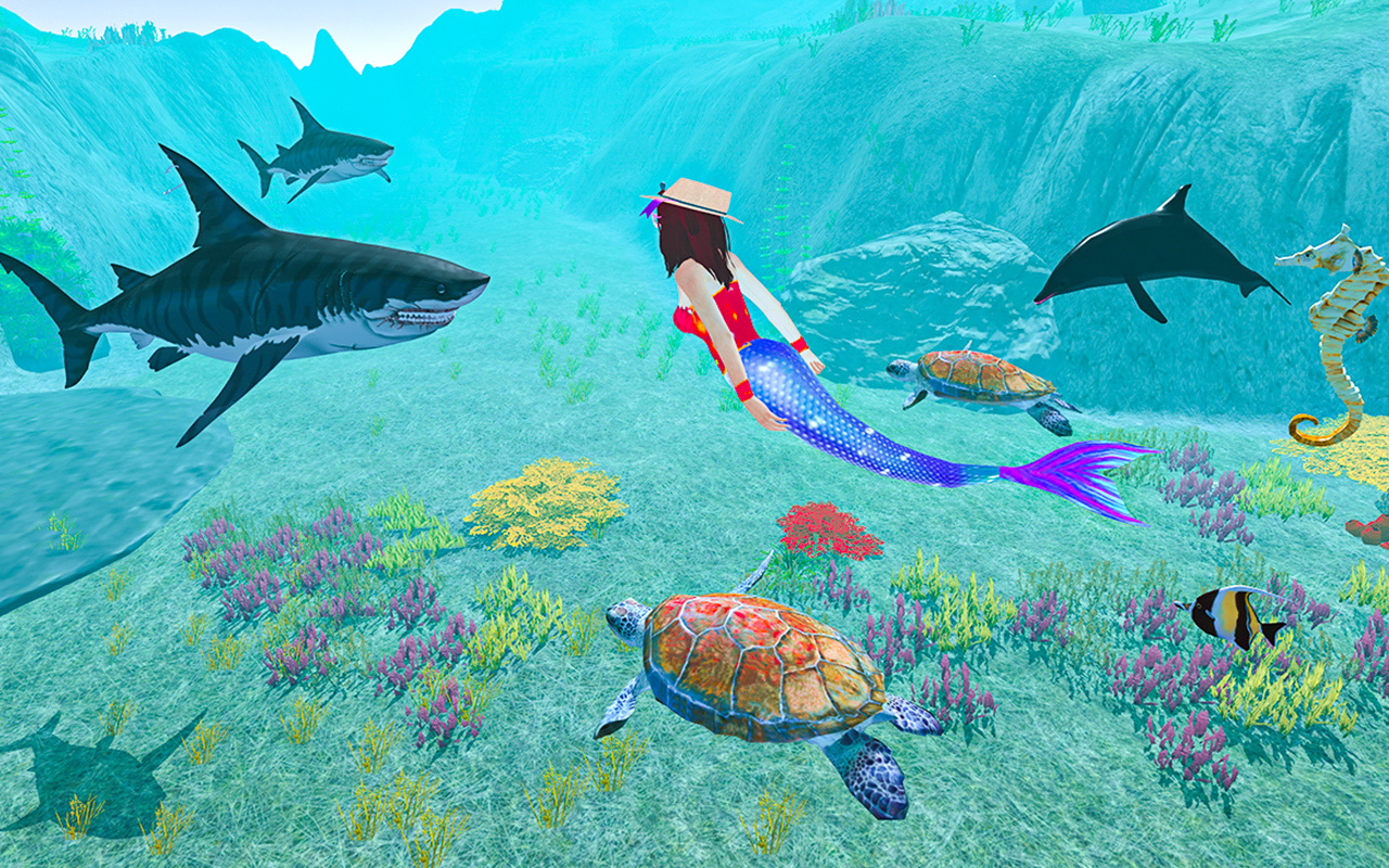 Underwater Turtle Sea Mermaid Screenshot 2