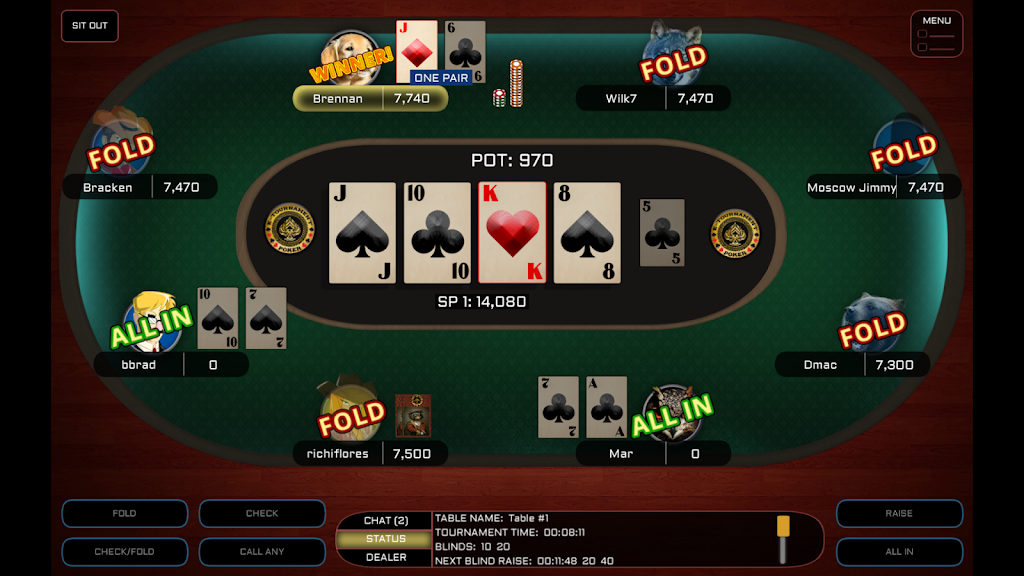 E-Tournament Poker應用截圖第0張