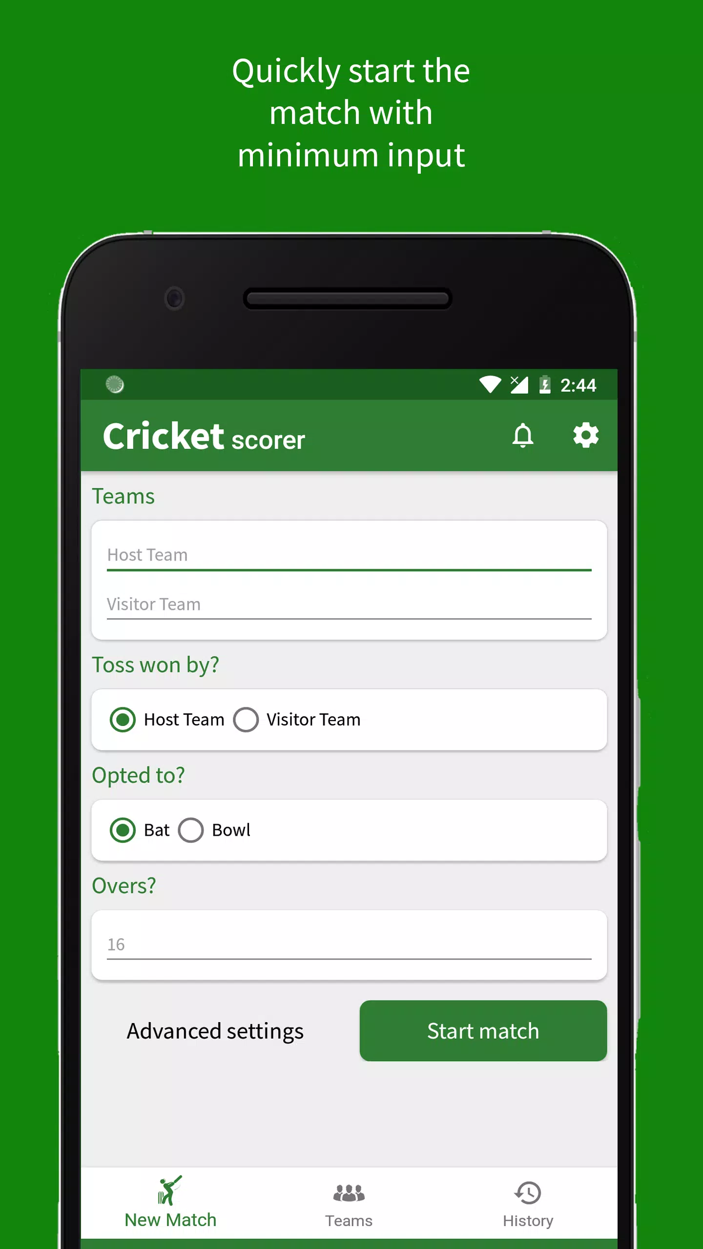Cricket Scorer スクリーンショット 0