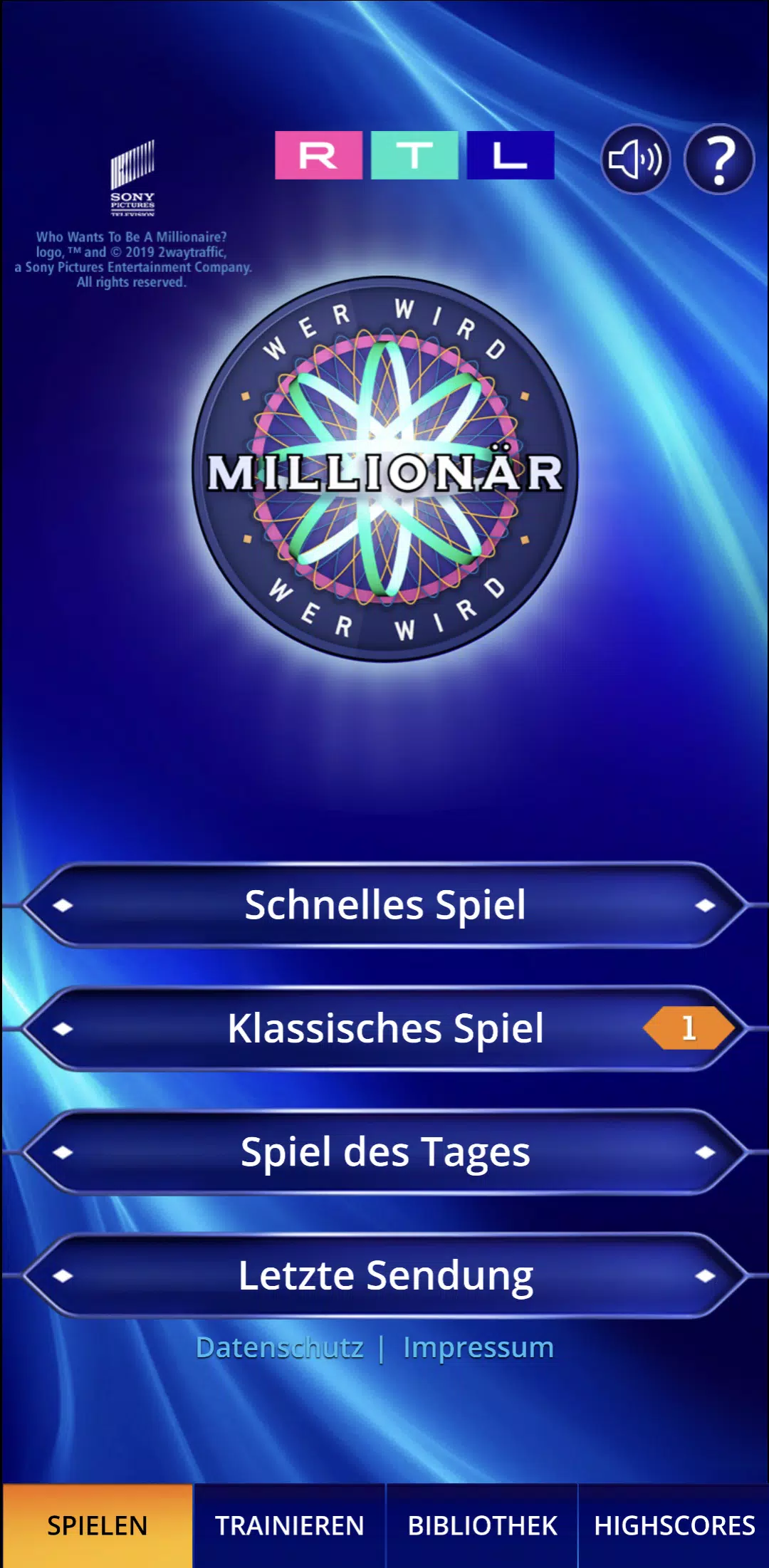 Wer wird Millionär? Training 스크린샷 1