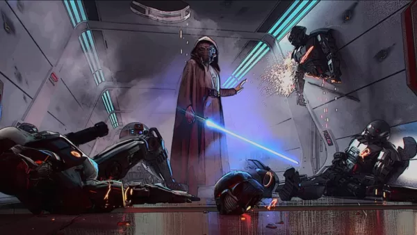 Rosario Dawson သည် Mandalorian Set ရှိ Luke Skywalker အဖြစ် Luke Skywalker အဖြစ် Luke Skywalker အဖြစ် Rosario Dawson သည်အံ့အားသင့်သွားသည်