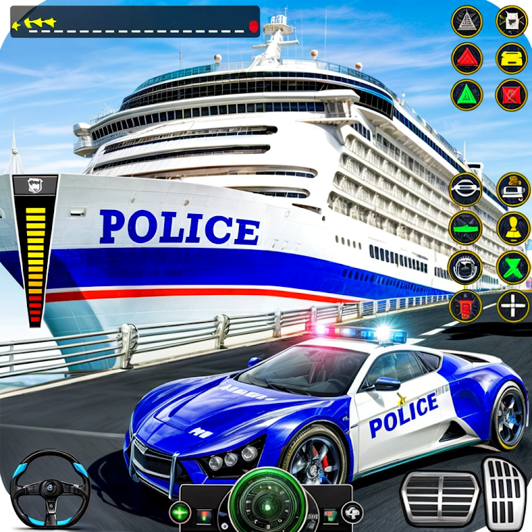 Police Muscle Car Cargo Plane應用截圖第2張