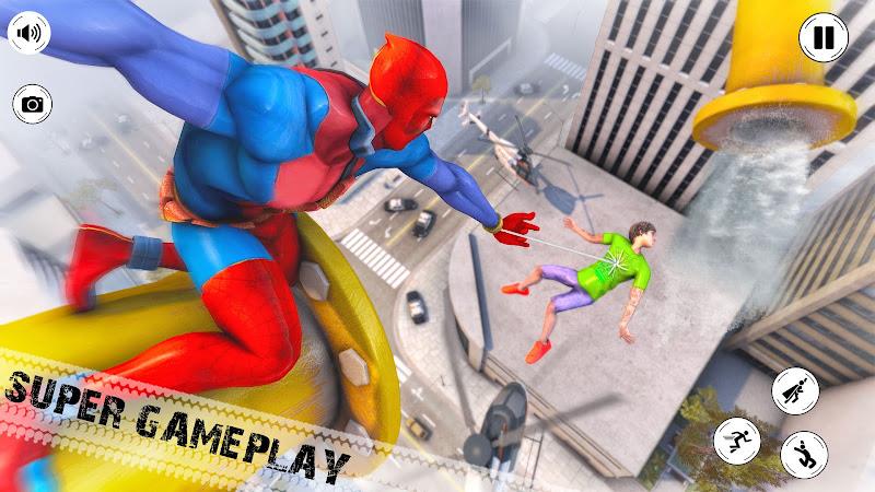 Spider Hero: Rope Hero Games ဖန်သားပြင်ဓာတ်ပုံ 2