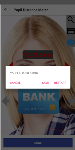 Pupil Distance Meter Ảnh chụp màn hình 2