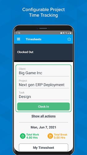 Timesheets - Time Tracking App ภาพหน้าจอ 2