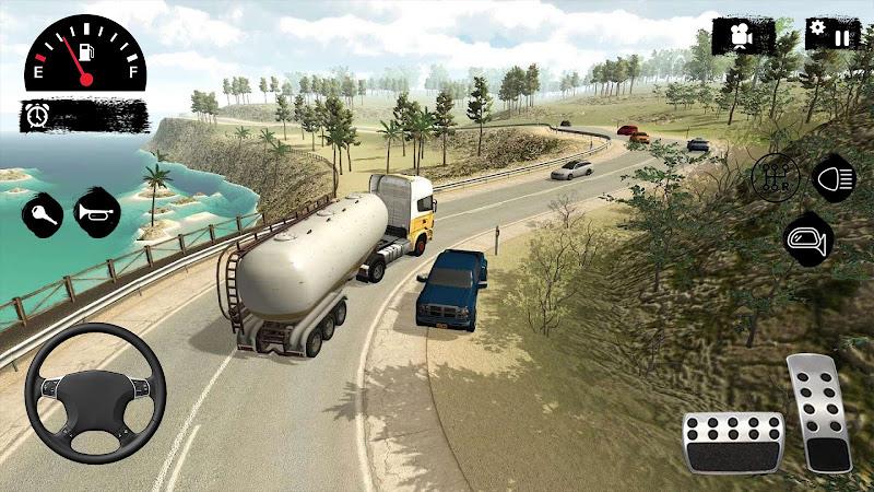 Offroad Oil Tanker Truck Sim Captura de pantalla 1