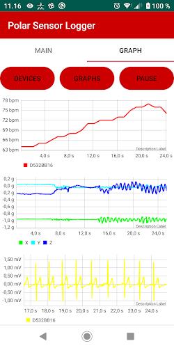 Polar Sensor Logger Capture d'écran 3