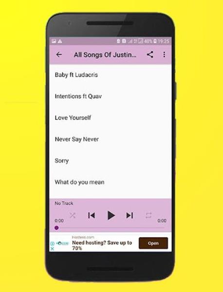 All Songs Of Justin Bieber Offline Captura de pantalla 1