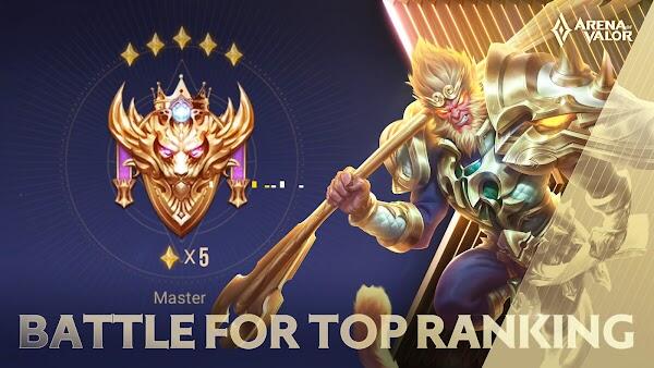 Valor Mod APK ၏ Arena သည်အသားအရေအားလုံးကိုသော့ဖွင့်သည်