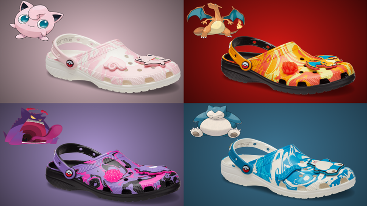 Pokémon Crocs zeigen mehrere Gen -1 -Designs