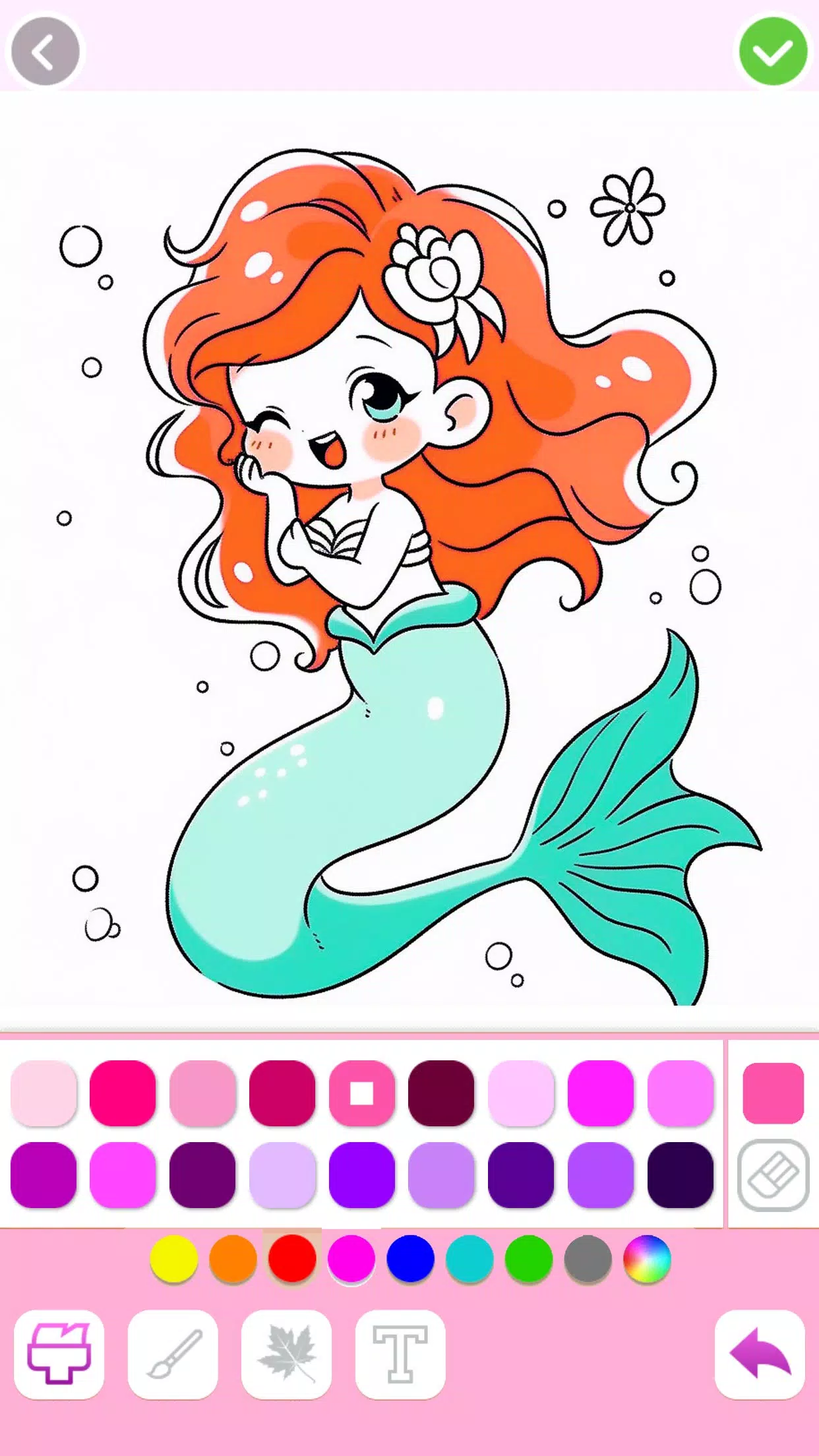 Mermaid Coloring:Mermaid games ภาพหน้าจอ 1