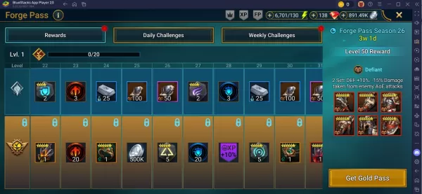 Raid Shadow Legends Forge Pass Temporada 26: misiones, recompensas y consejos