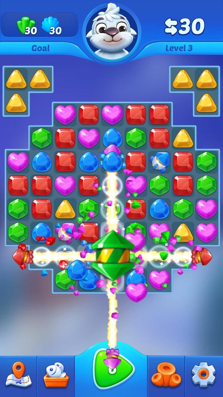 Jewel crush - match 3 game स्क्रीनशॉट 3