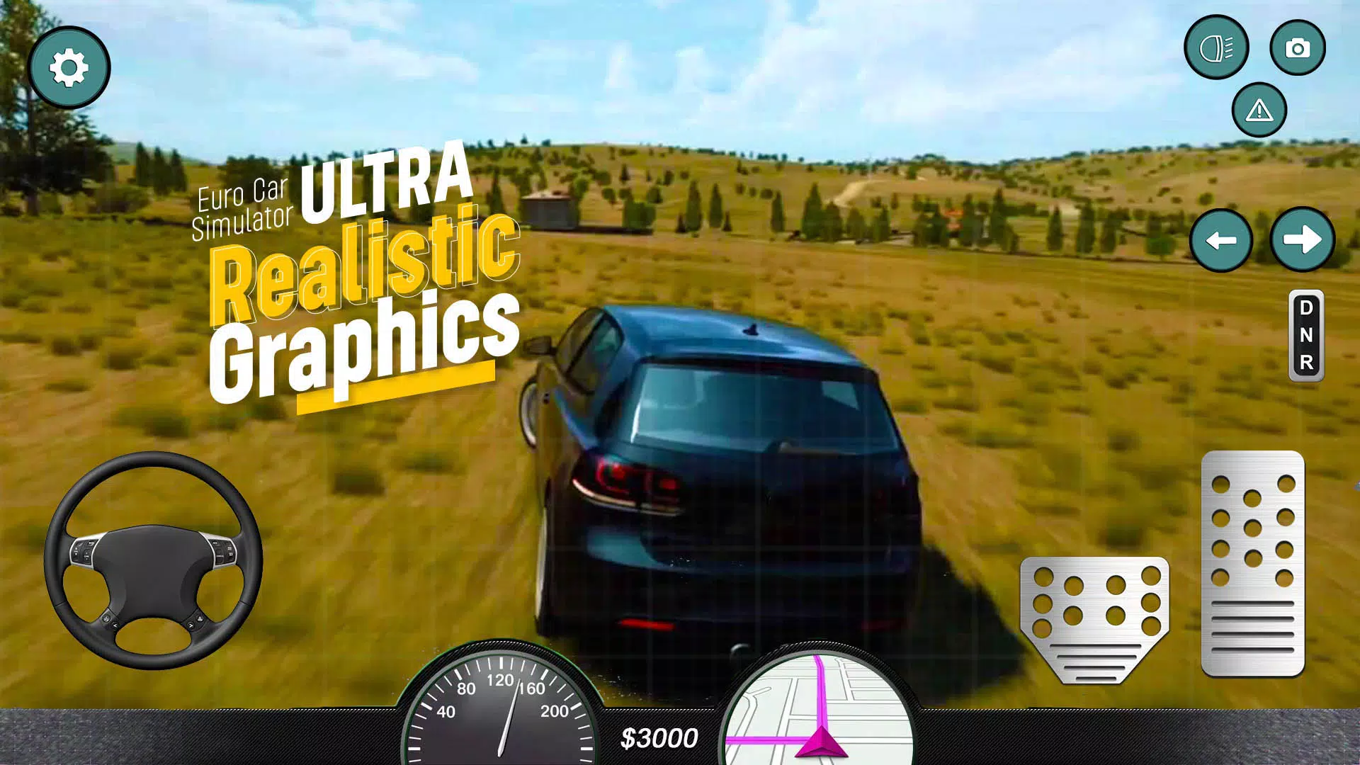 Euro Car Simulator Driving 2 Capture d'écran 2