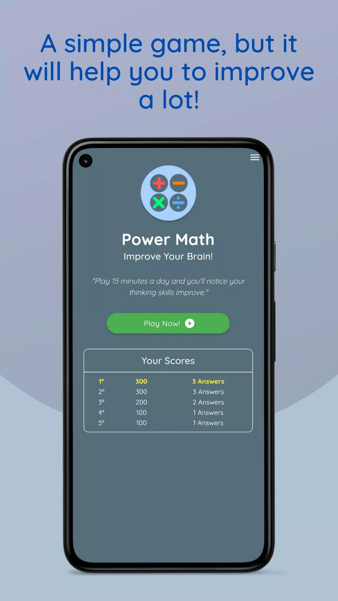 Math Games: Power Brain スクリーンショット 0