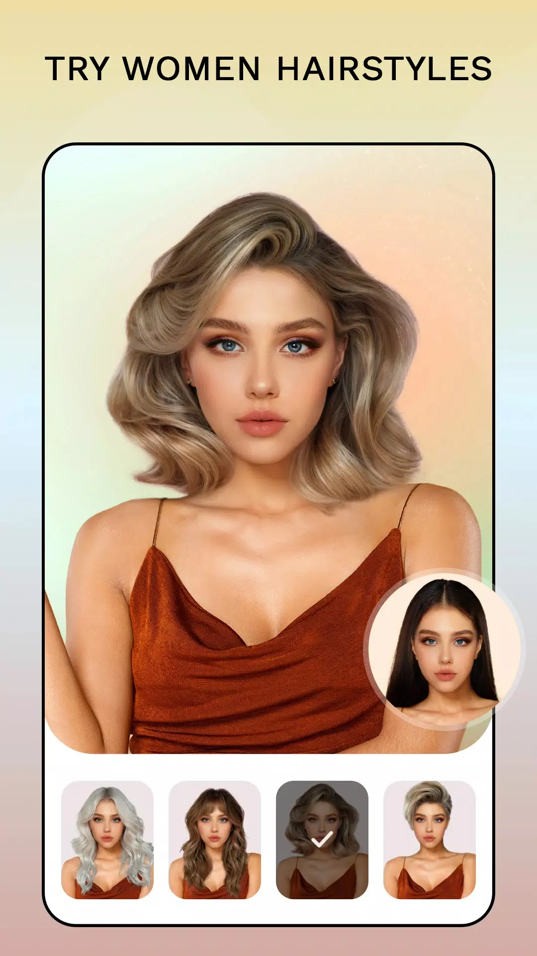 Hair Color Changer: Hairstyles ภาพหน้าจอ 1