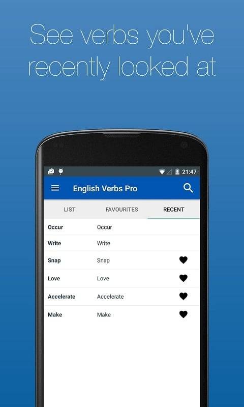 English Verb Conjugator Pro স্ক্রিনশট 0