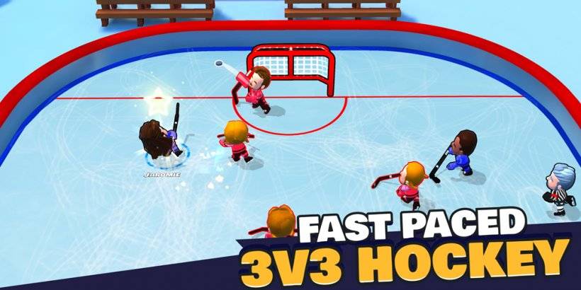 Pocket Hockey Stars: Szybkie tematy 3v3 Akcja teraz na telefonie komórkowym