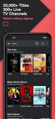 Plex: Stream Movies & TV Screenshot 1