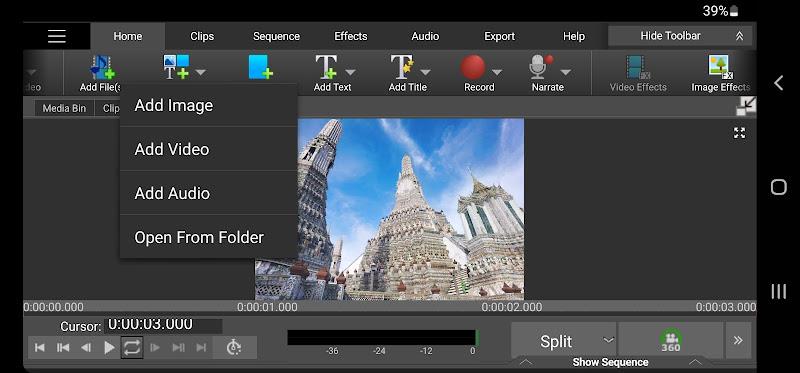 VideoPad Video Editor Screenshot 2