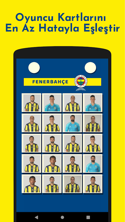 Fenerbahçe Futbolcu Kart Eşleştirme Oyunu Screenshot 2