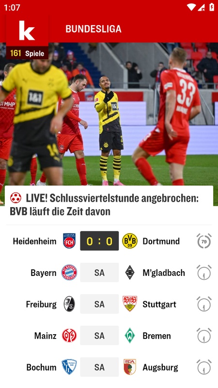 kicker Fußball News Tangkapan skrin 0