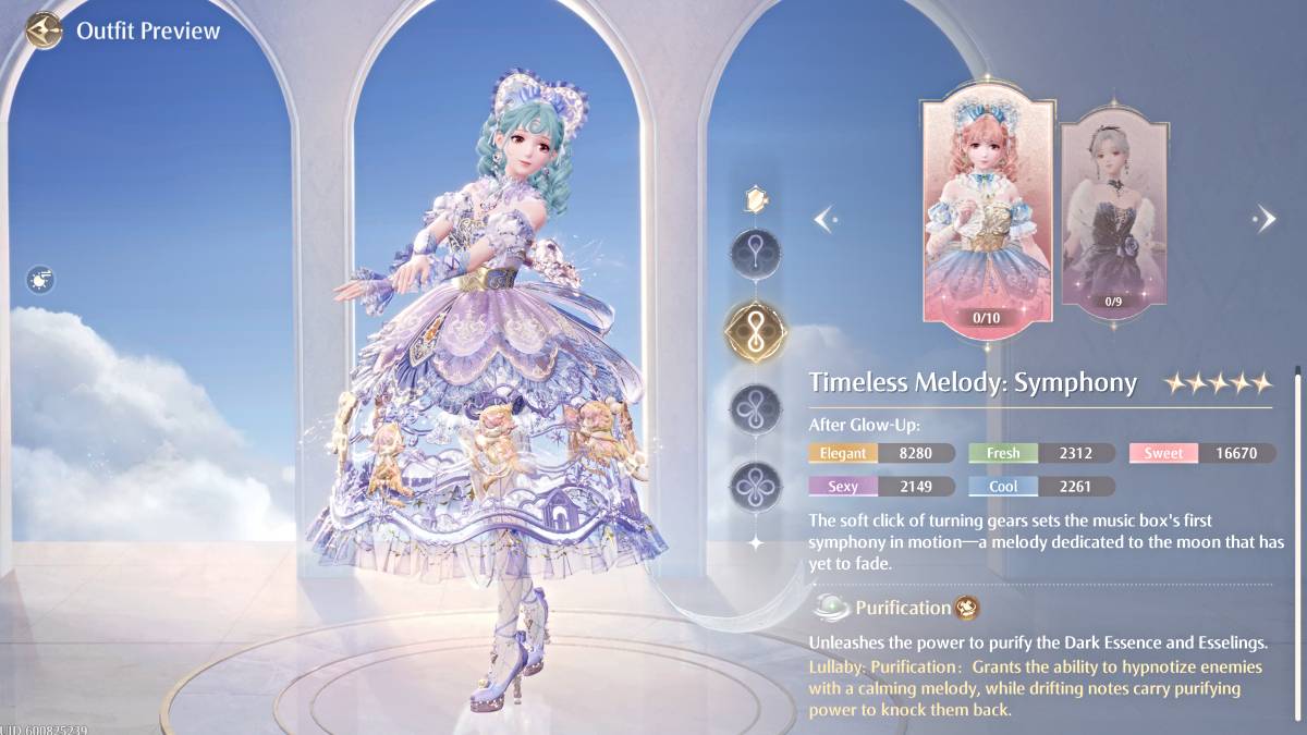 Timeless Melody: Symphony outfit in Infinity Nikki