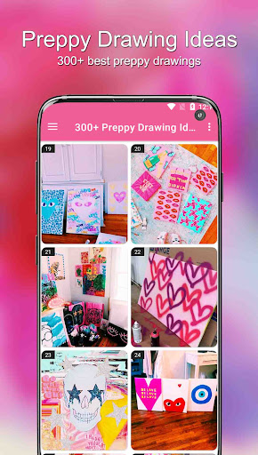 300+ Preppy Drawing Ideas 스크린샷 0