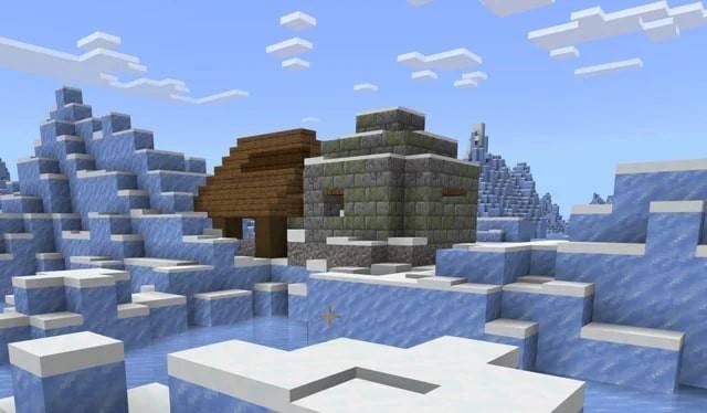 Semilla de bioma de nieve de Minecraft