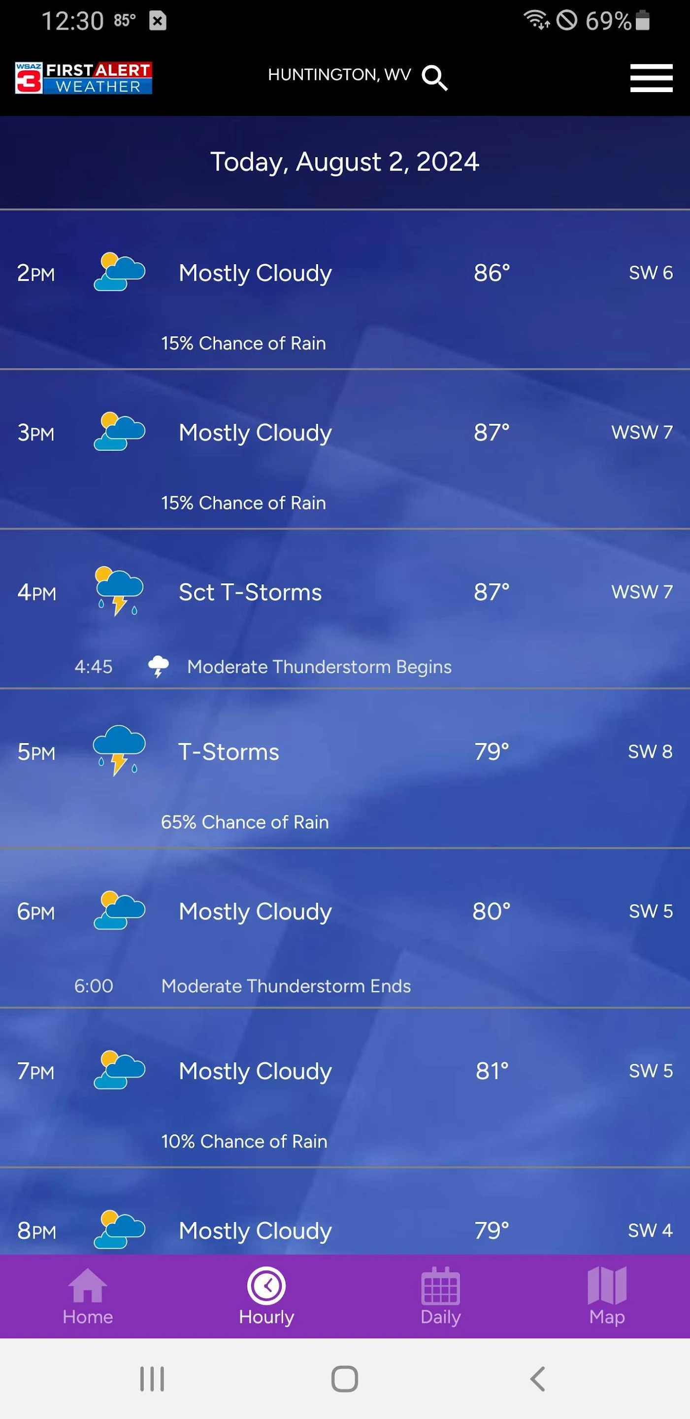 WSAZ First Alert Weather App Zrzut ekranu 0