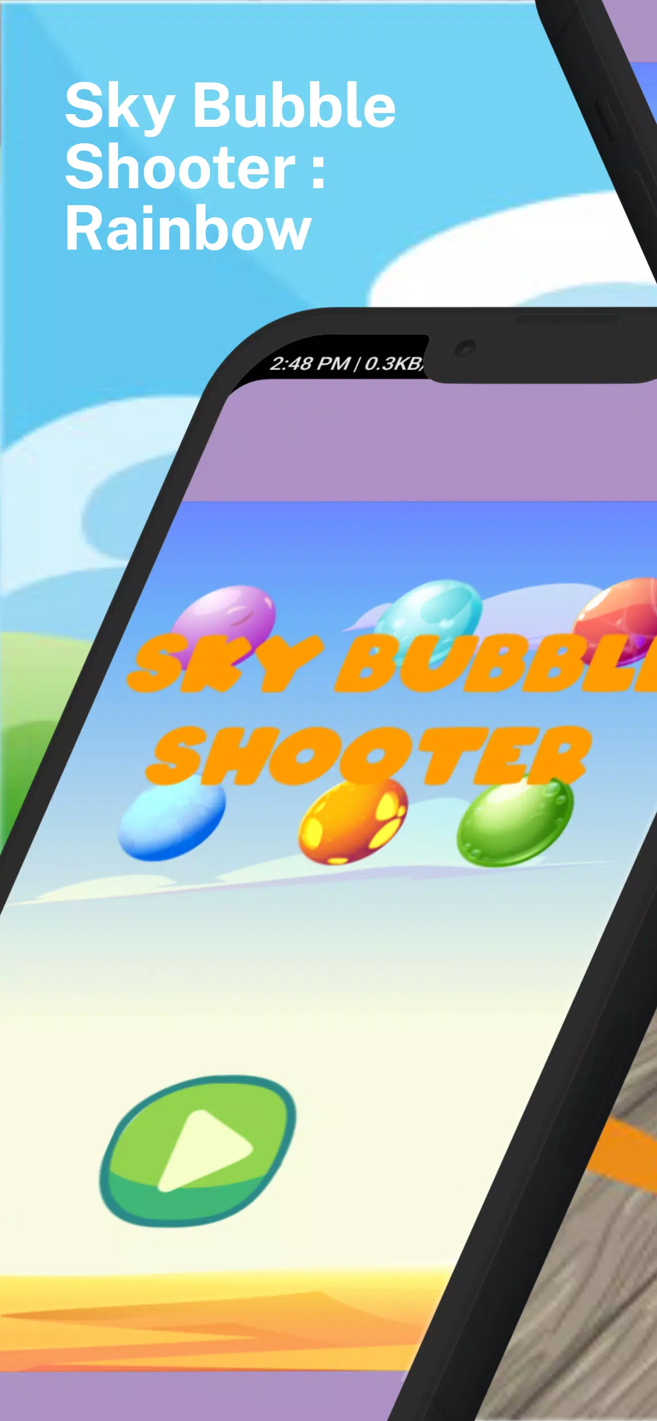 Sky Bubble Shooter : Rainbow Ảnh chụp màn hình 0